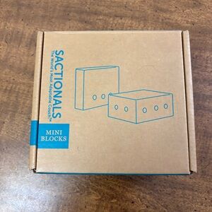 Lovesac Sactionals Mini Blocks Set Natural Wood Magnetic EB0864